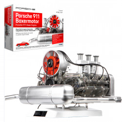 flat-six boxer car engine model kit that runs plastic 1/4
