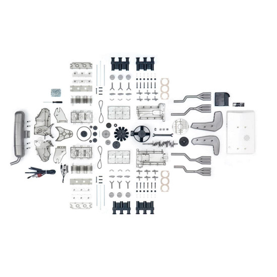 flat-six boxer engine porsche 911 visible motor working model kit box new for ages 10+ flat-six boxer engine porsche 911 visible motor working model kit box new for ages 10+