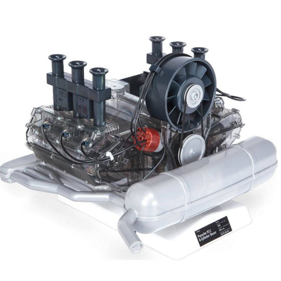flat-six boxer engine porsche 911 visible motor working model kit box new for ages 10+ flat-six boxer engine porsche 911 visible motor working model kit box new for ages 10+