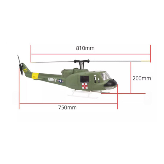 flywing uh1-v3 huey 470-class rc helicopter model 2.4g rc 6ch electric airplane flywing uh1-v3 huey 470-class rc helicopter model 2.4g rc 6ch electric airplane