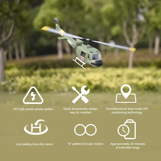 flywing uh1-v3 huey 470-class rc helicopter model 2.4g rc 6ch electric airplane flywing uh1-v3 huey 470-class rc helicopter model 2.4g rc 6ch electric airplane