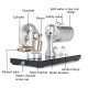 full metal retro style engine steam engine model with boiler alcohol & lamp kit k-005 full metal retro style engine steam engine model with boiler alcohol & lamp kit k-005