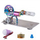 gamma free piston stirling engine with led lights physics demos gamma free piston stirling engine with led lights physics demos