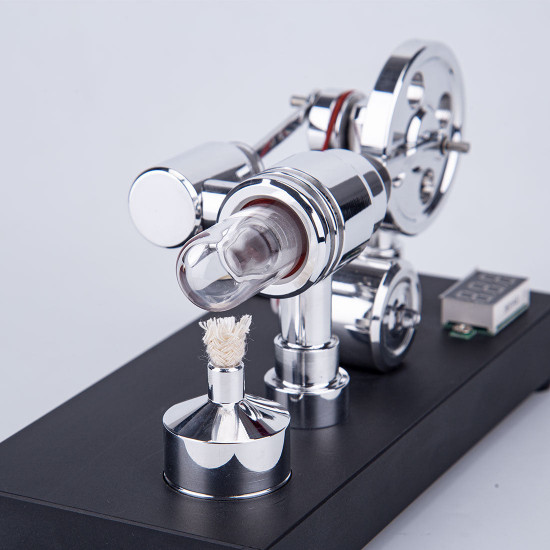 enjomor gamma type hot air stirling engines with light and voltmeter enjomor gamma type hot air stirling engines with light and voltmeter