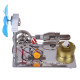 γ gammatype stirling engine generator model with led light bar & fan science experiment educational toy γ gammatype stirling engine generator model with led light bar & fan science experiment educational toy