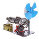γ gammatype stirling engine generator model with led light bar & fan science experiment educational toy γ gammatype stirling engine generator model with led light bar & fan science experiment educational toy