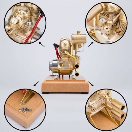 gasoline v-twin small ohv 4.3cc double-cylinder four-stroke engine r28 gasoline v-twin small ohv 4.3cc double-cylinder four-stroke engine r28