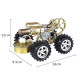 golden hot air stirling engine powered 4-wheel car engine model physical toy golden hot air stirling engine powered 4-wheel car engine model physical toy