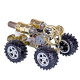 golden hot air stirling engine powered 4-wheel car engine model physical toy golden hot air stirling engine powered 4-wheel car engine model physical toy