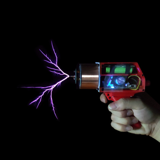 handheld tesla coil with 10cm long arc artificial lightning generator educational science experiment - us plug handheld tesla coil with 10cm long arc artificial lightning generator educational science experiment - us plug