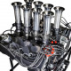 high simulation v8 engine hood fan air intake motor radiator kits for 1/10 car grc fst high simulation v8 engine hood fan air intake motor radiator kits for 1/10 car grc fst