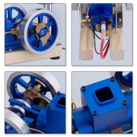 hit & miss gas model engine with wooden base fuel tank water cooled ice engine hit & miss gas model engine with wooden base fuel tank water cooled ice engine