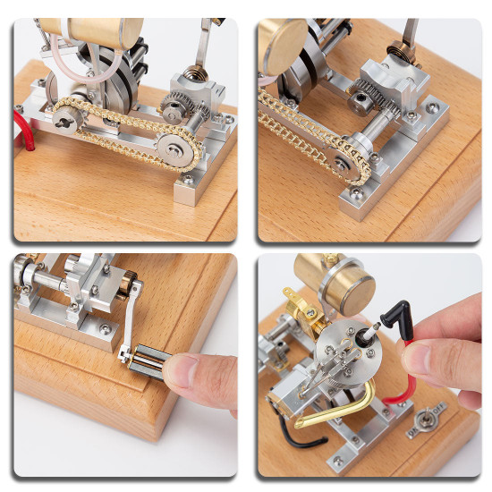 hoglet single-cylinder 4 stroke gas engine model with kick starter for rc scale motorcycles h09 hoglet single-cylinder 4 stroke gas engine model with kick starter for rc scale motorcycles h09