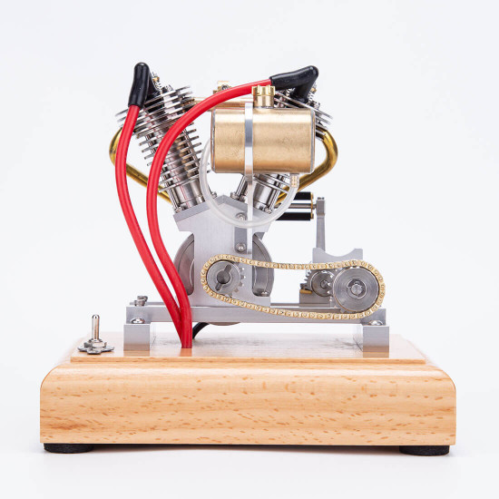 hoglet v-twin engine four-stroke gas miniature motorcycle engine with pedal start h08 hoglet v-twin engine four-stroke gas miniature motorcycle engine with pedal start h08