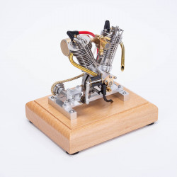 hoglet v-twin engine four-stroke gas miniature motorcycle engine with pedal start h08