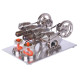 hot air 2 cylinders stirling engine model with voltage digital display meter led bulb sterling generator hot air 2 cylinders stirling engine model with voltage digital display meter led bulb sterling generator