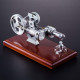 hot air stirling engine kit education toy with brown solid wood baseplate hot air stirling engine kit education toy with brown solid wood baseplate