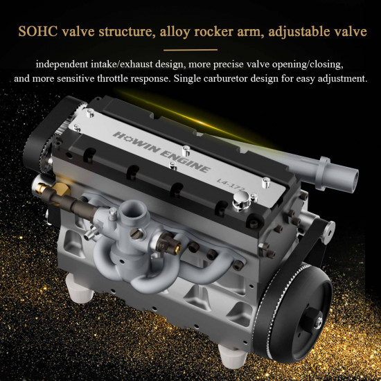 howin l4-172 17.2cc sohc inline 4 cylinder four stroke 15000 rpm nitro rc engine howin l4-172 17.2cc sohc inline 4 cylinder four stroke 15000 rpm nitro rc engine