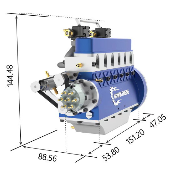 howin inline l6-210 21cc straight-six four-stroke gasoline engine model building kits water-cooled 13500rpm howin inline l6-210 21cc straight-six four-stroke gasoline engine model building kits water-cooled 13500rpm