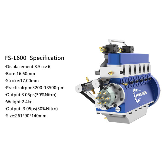 howin inline l6-210 21cc straight-six four-stroke gasoline engine model building kits water-cooled 13500rpm howin inline l6-210 21cc straight-six four-stroke gasoline engine model building kits water-cooled 13500rpm