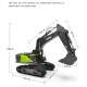huina 4-in-1 1/14 2.4g 22ch wireless rc excavator grab truck engineering vehicle toy model huina 4-in-1 1/14 2.4g 22ch wireless rc excavator grab truck engineering vehicle toy model