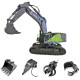 huina 4-in-1 1/14 2.4g 22ch wireless rc excavator grab truck engineering vehicle toy model huina 4-in-1 1/14 2.4g 22ch wireless rc excavator grab truck engineering vehicle toy model