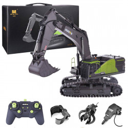 huina 4-in-1 1/14 2.4g 22ch wireless rc excavator grab truck  engineering vehicle toy model