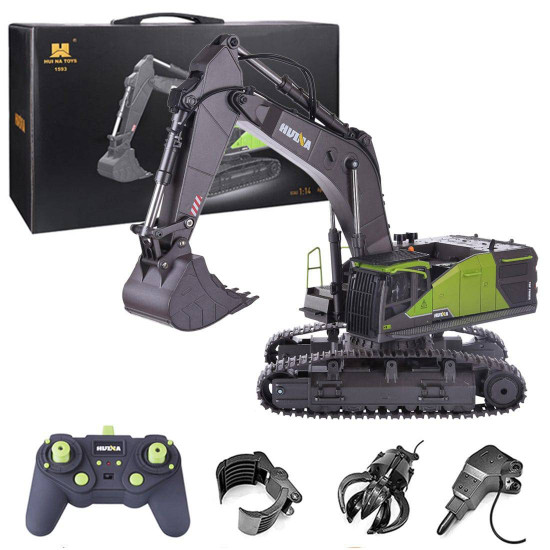 huina 4-in-1 1/14 2.4g 22ch wireless rc excavator grab truck engineering vehicle toy model huina 4-in-1 1/14 2.4g 22ch wireless rc excavator grab truck engineering vehicle toy model