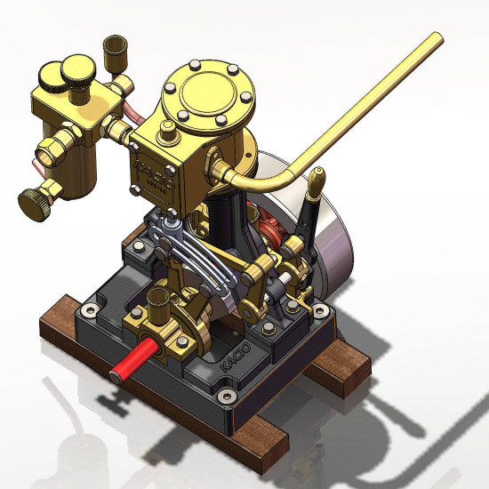 kacio ls1-14 inline single cylinder reciprocating steam engine piston engines model for 60cm+ boat ship (without boiler) kacio ls1-14 inline single cylinder reciprocating steam engine piston engines model for 60cm+ boat ship (without boiler)