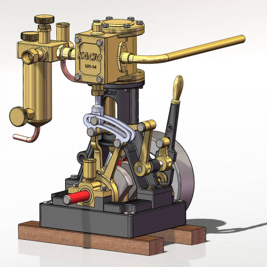 kacio ls1-14 inline single cylinder reciprocating steam engine piston engines model for 60cm+ boat ship (without boiler) kacio ls1-14 inline single cylinder reciprocating steam engine piston engines model for 60cm+ boat ship (without boiler)