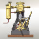 kacio ls2-14 two cylinders reciprocating retro twin steam engine model for 80cm+ boat ship (without boiler) kacio ls2-14 two cylinders reciprocating retro twin steam engine model for 80cm+ boat ship (without boiler)