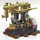 kacio ls2-14 two cylinders reciprocating retro twin steam engine model for 80cm+ boat ship (without boiler) kacio ls2-14 two cylinders reciprocating retro twin steam engine model for 80cm+ boat ship (without boiler)