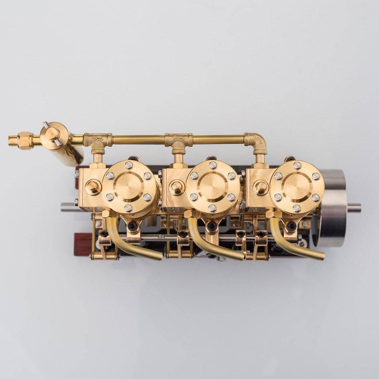 kacio ls3-13s three cylinder triple steam engine model for 80-120cm steamship kacio ls3-13s three cylinder triple steam engine model for 80-120cm steamship