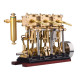kacio ls3-13s three cylinder triple steam engine model for 80-120cm steamship kacio ls3-13s three cylinder triple steam engine model for 80-120cm steamship