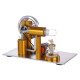 l-shaped customized golden led stirling engine model with voltage digital display meter l-shaped customized golden led stirling engine model with voltage digital display meter