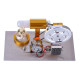 l-shaped customized golden led stirling engine model with voltage digital display meter l-shaped customized golden led stirling engine model with voltage digital display meter