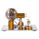 l-shaped customized golden led stirling engine model with voltage digital display meter l-shaped customized golden led stirling engine model with voltage digital display meter