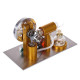 l-shaped customized golden led stirling engine model with voltage digital display meter l-shaped customized golden led stirling engine model with voltage digital display meter