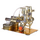 l-type golden twp cylinders stirling engine generator model with led diode and bulb science experiment toy l-type golden twp cylinders stirling engine generator model with led diode and bulb science experiment toy