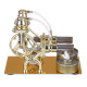 l-type golden twp cylinders stirling engine generator model with led diode and bulb science experiment toy l-type golden twp cylinders stirling engine generator model with led diode and bulb science experiment toy