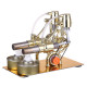 l-type golden twp cylinders stirling engine generator model with led diode and bulb science experiment toy l-type golden twp cylinders stirling engine generator model with led diode and bulb science experiment toy