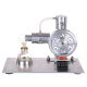 l type silver stirling engine generator model with bulb voltage digital display meter l type silver stirling engine generator model with bulb voltage digital display meter