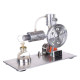 l type silver stirling engine generator model with bulb voltage digital display meter l type silver stirling engine generator model with bulb voltage digital display meter