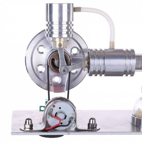 l type silver stirling engine generator model with bulb voltage digital display meter l type silver stirling engine generator model with bulb voltage digital display meter