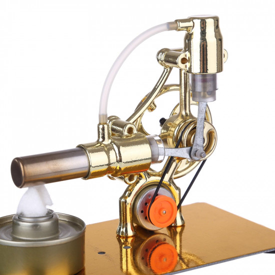 l-type single cylinder golden stirling engine generator sterling model with led diode science experiment l-type single cylinder golden stirling engine generator sterling model with led diode science experiment