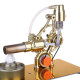 l-type single cylinder golden stirling engine generator sterling model with led diode science experiment l-type single cylinder golden stirling engine generator sterling model with led diode science experiment