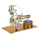 l-type single cylinder golden stirling engine generator sterling model with led diode science experiment l-type single cylinder golden stirling engine generator sterling model with led diode science experiment