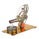 l-type single cylinder golden stirling engine generator sterling model with led diode science experiment l-type single cylinder golden stirling engine generator sterling model with led diode science experiment