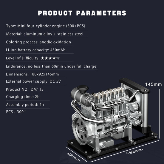 l4 diesel engine model kit that works - build your own diesel engine - teching 1: 10 full metal mini l4 4 cylinder engine ohv inline 4 cylinder engine model kit 300+pcs l4 diesel engine model kit that works - build your own diesel engine - teching 1: 10 full metal mini l4 4 cylinder engine ohv inline 4 cylinder engine model kit 300+pcs