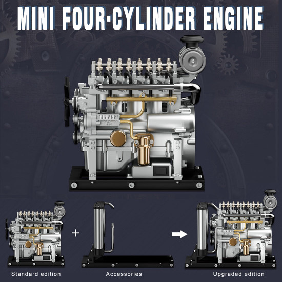 l4 diesel engine model kit that works - build your own diesel engine - teching 1: 10 full metal mini l4 4 cylinder engine ohv inline 4 cylinder engine model kit 300+pcs l4 diesel engine model kit that works - build your own diesel engine - teching 1: 10 full metal mini l4 4 cylinder engine ohv inline 4 cylinder engine model kit 300+pcs